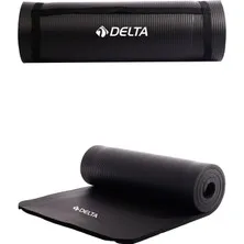 Delta 180x60x1 Cm Foam Pilates Minderi - Yoga Matı Siyah Tnf516
