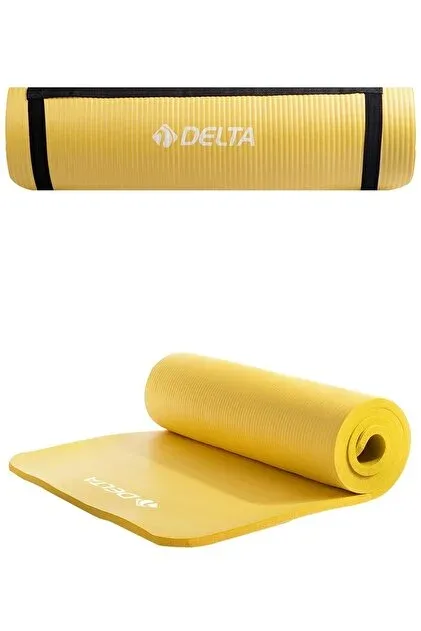 Delta 180x60x1.5 Cm Foam Pilates Minderi - Yoga Matı Sarı Mty472