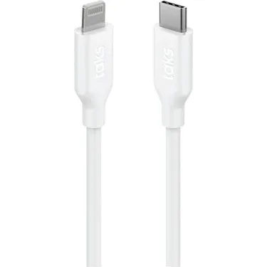 Taks 5dk40b Usb-c To Lightning 120cm Şarj Kablosu Beyaz
