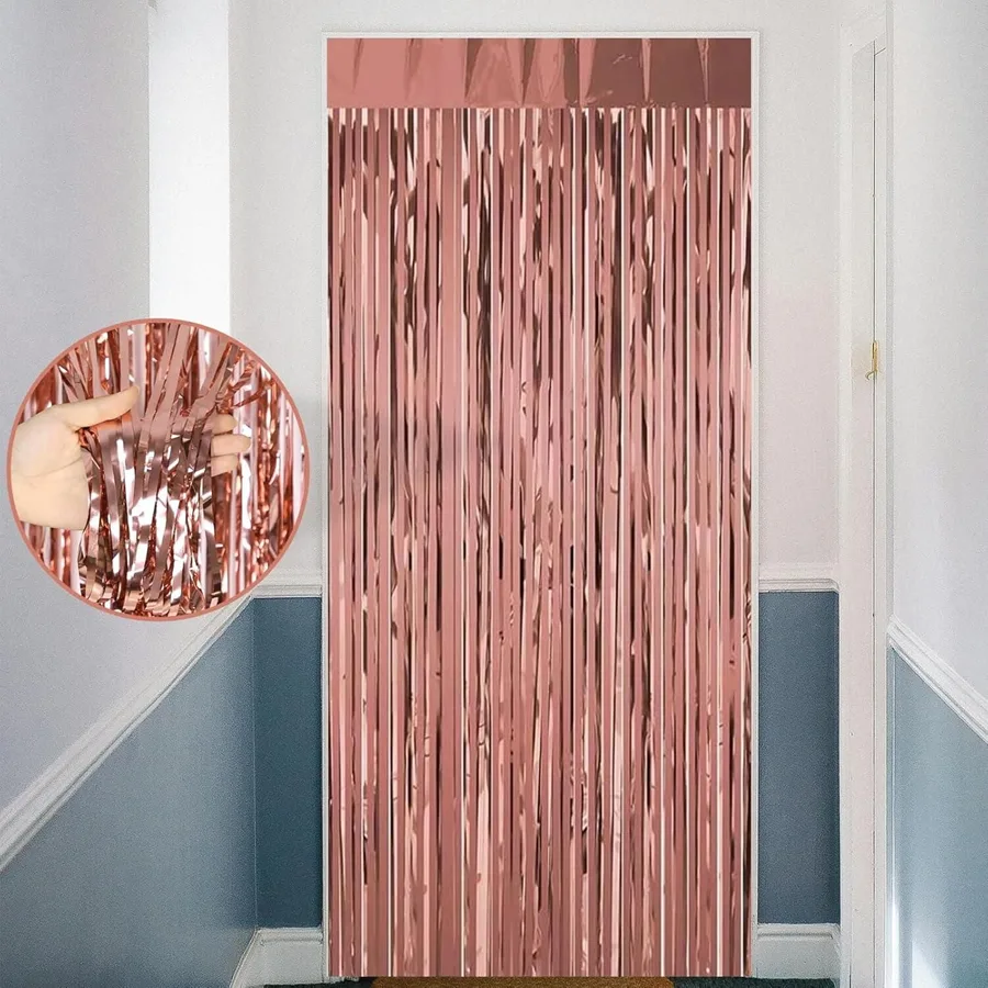Nedi 1mtx2mt Funko Saçak Kapı Süsü Rose Gold 1020rg