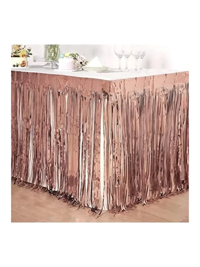 Nedi 75x275 Cm Funko Saçak Masa Süsü Rose Gold 275rg