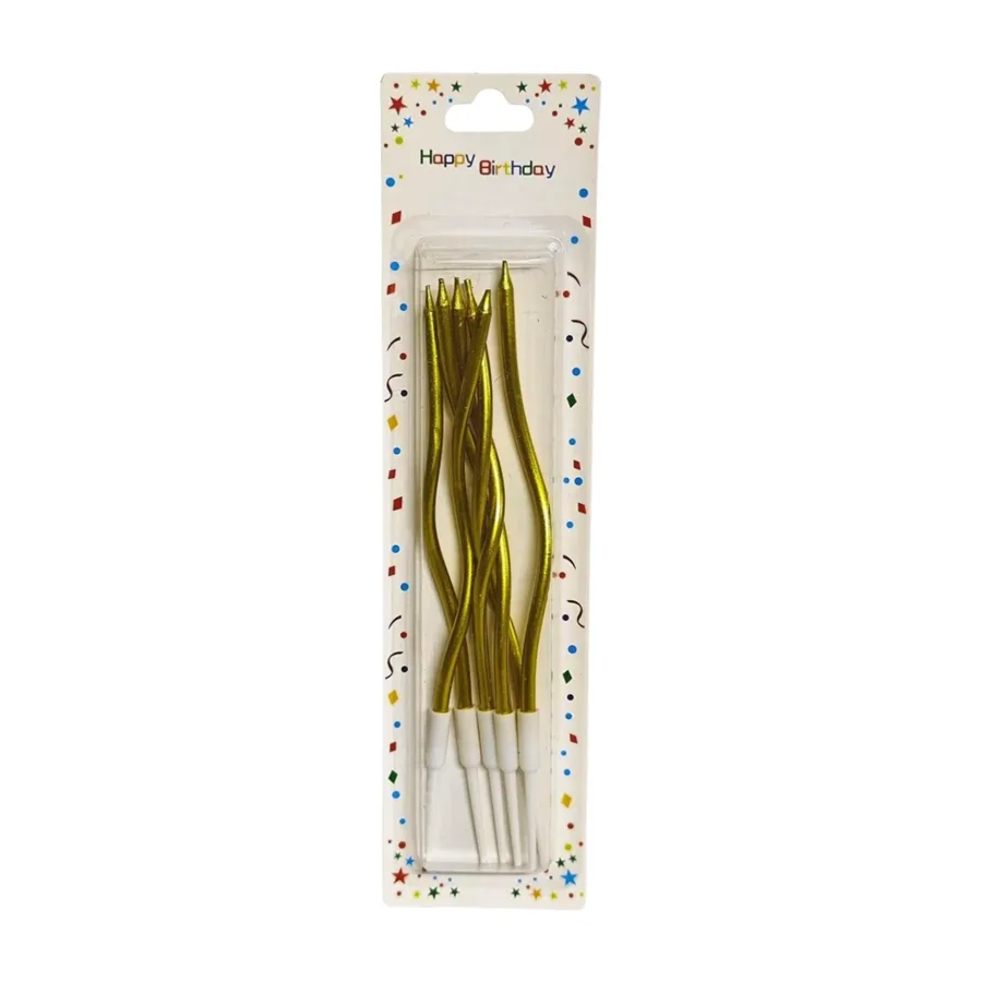 Nedi 17 Cm Spiral Mum 6"lı Altın 921g