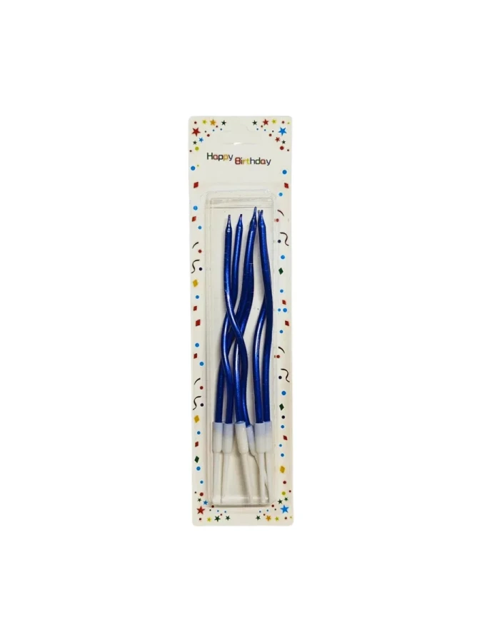 Nedi 17 Cm Spiral Mum 6"lı Mavi 921b