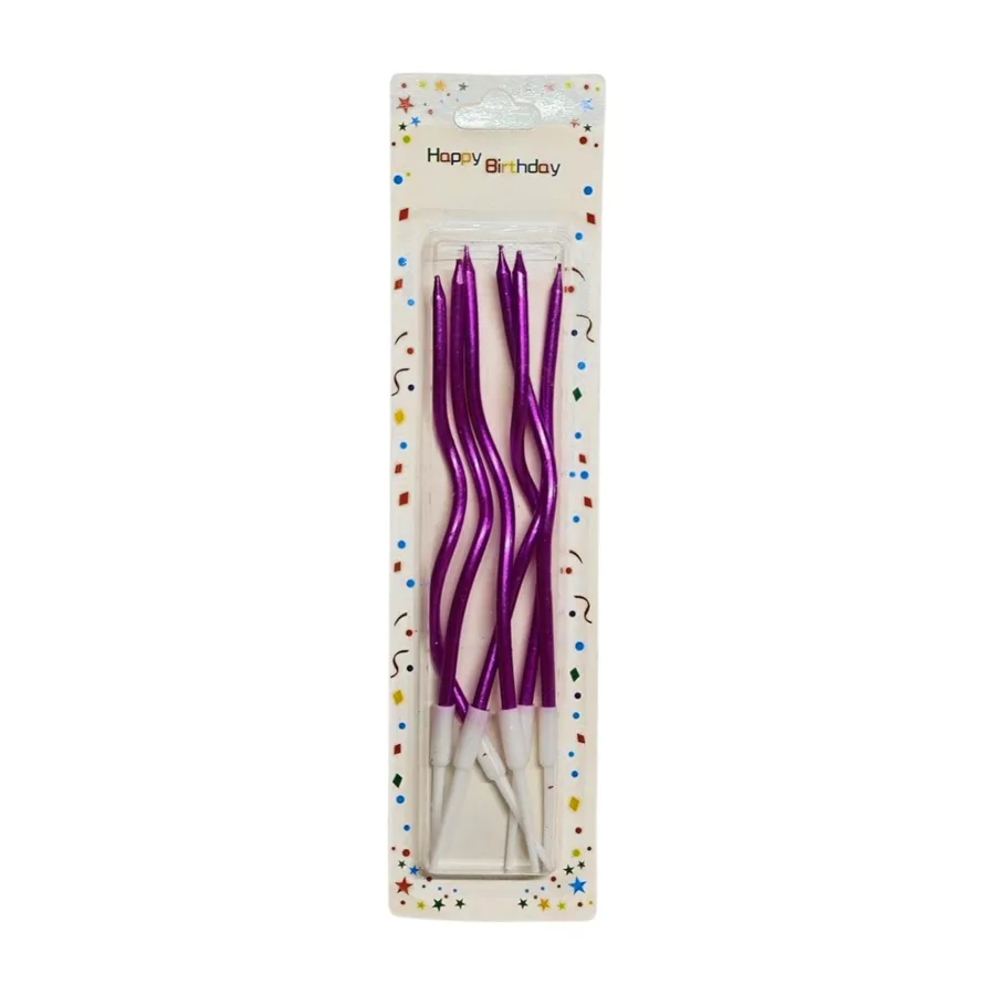 Nedi 17 Cm Spiral Mum 6"lı Mor 921pur