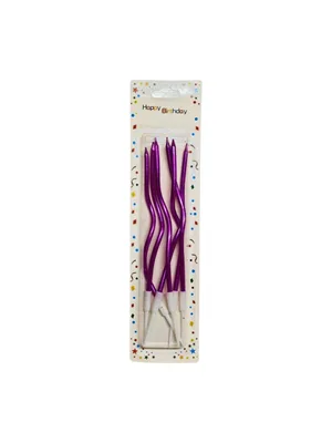 Nedi 17 Cm Spiral Mum 6"lı Mor 921pur