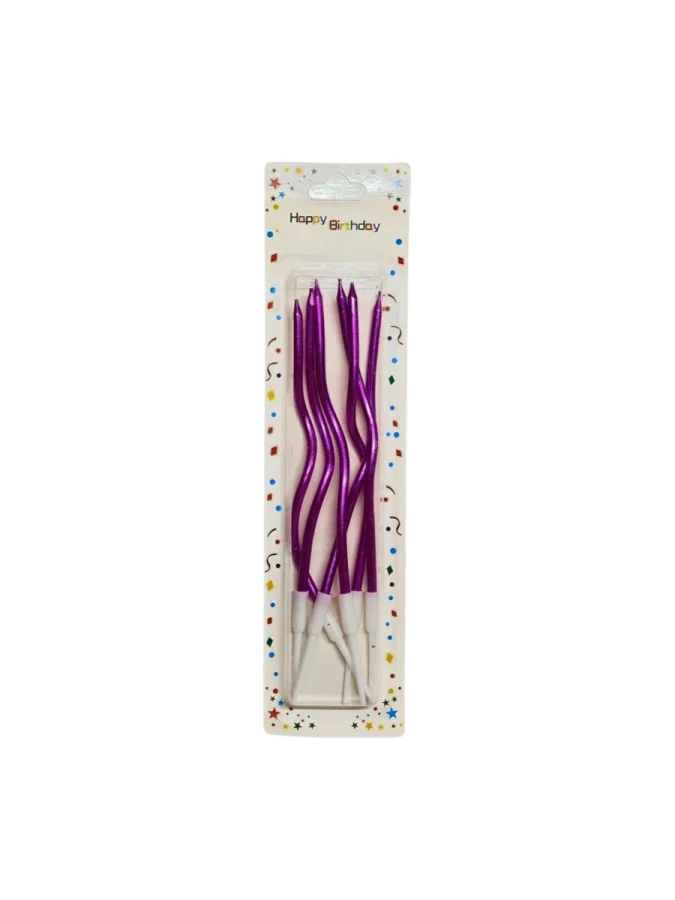 Nedi 17 Cm Spiral Mum 6"lı Mor 921pur