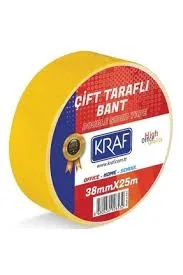 Kraf 19 Mmx1 Mt Çift Taraflı Nano Şeffaf Bant 2540