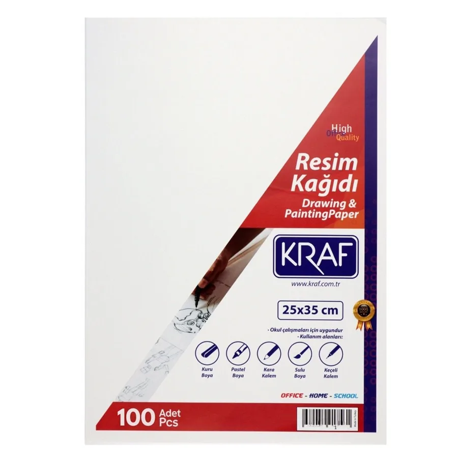 Kraf 25x35 120 Gr Resim Kağıdı 100"lü