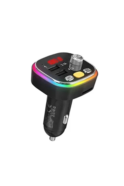 S-link Sl-bt306 5v 3.1a Çift Usb Girişli Tf Kart Uyumlu Fm Araç Transmitter