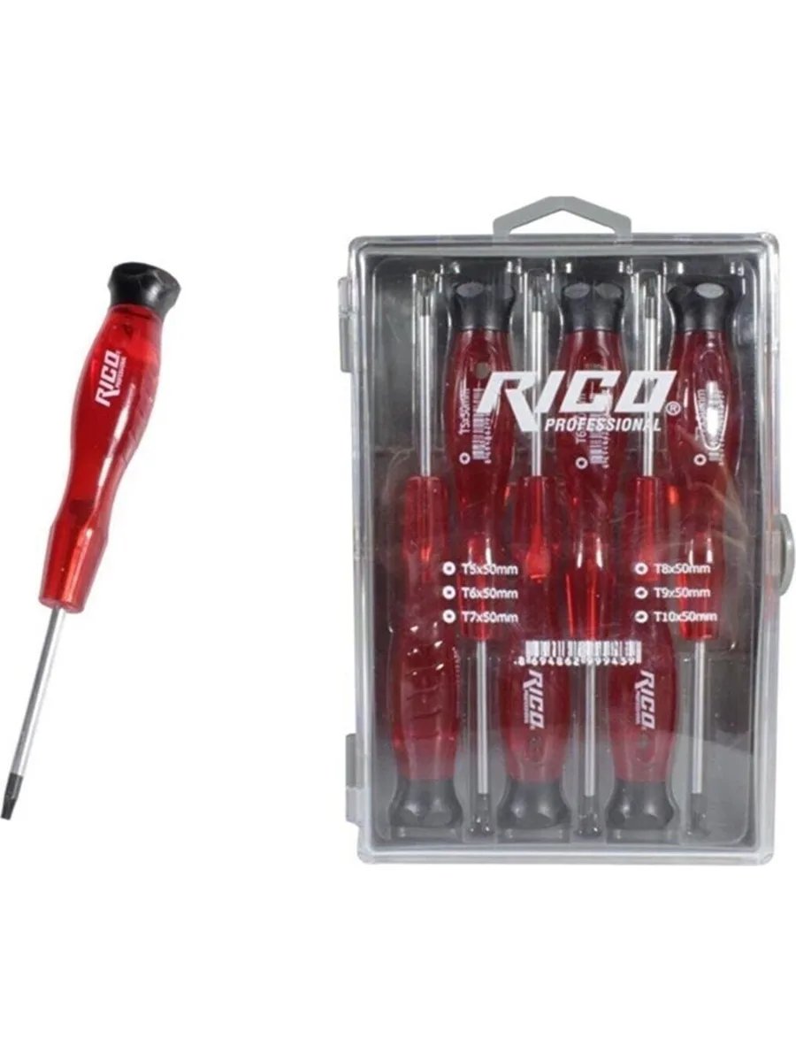 Rico 003-kk1971 Torx 6lı Saatçi Tornavida Seti