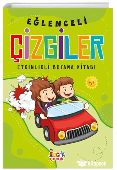 Eğlenceli Çizgiler Etkinlikli Boyama Kitabı - Bıcırık Yayınları