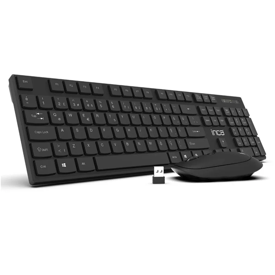 Inca Iws-537 Usb Kablosuz Klavye Mouse Set Siyah