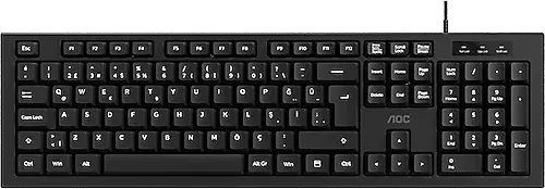 Aoc Kb130b-38 1.8 Metre Kablolu Klavye Siyah