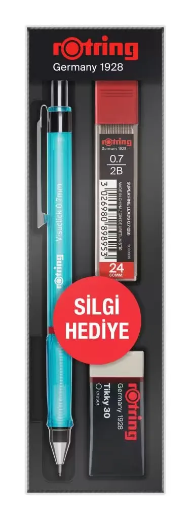 Rotring Tikky Vısuclıck Set 0.7 Versatil+min+silgi Mavi Ro-vk07-mavi