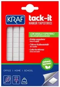 Kraf 50 Gr Tack-it Hamur Yapıştırıcı Beyaz 801g