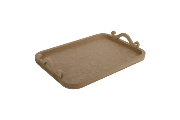 Aka Ahşap 30x40 Cm Orta Boy Tepsi Tp 32