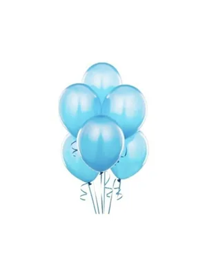 Balloons 12" Düz Renk Balon 10"lu Açık Mavi