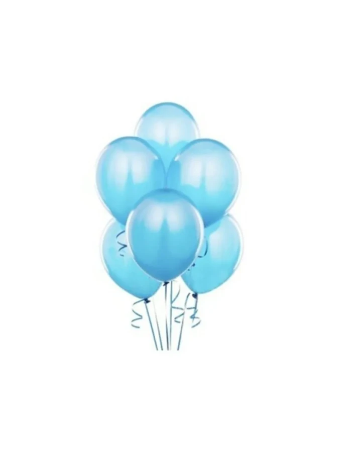 Balloons 12" Düz Renk Balon 10"lu Açık Mavi