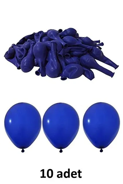 Balloons 12" Düz Renk Balon 10"lu Lacivert