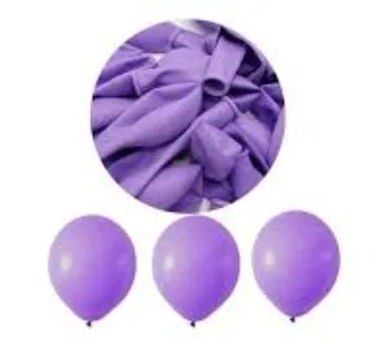 Balloons 12" Düz Renk Balon 10"lu Lila