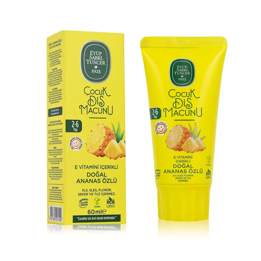 Eyüp Sabri Tuncer 60 Ml Diş Macunu Doğal Ananas Özlü Çocuk