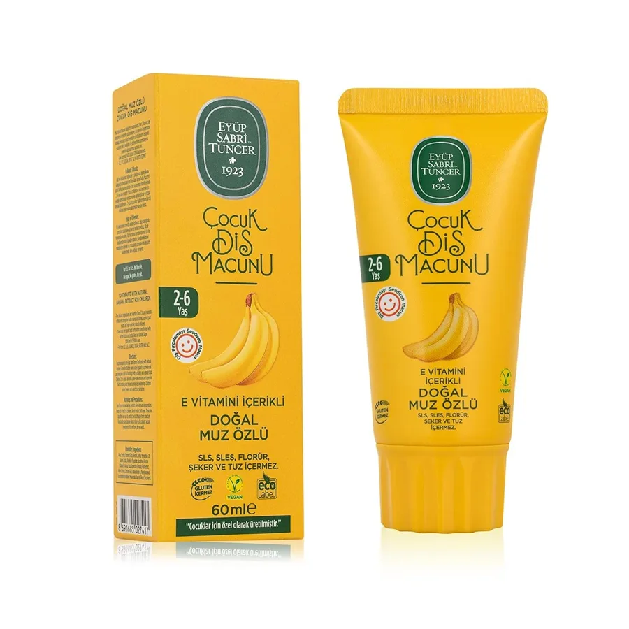 Eyüp Sabri Tuncer 60 Ml Diş Macunu Doğal Muz Özlü Çocuk