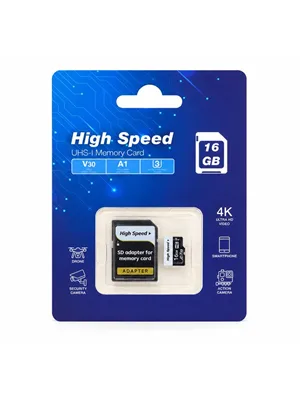 Elba High Speed A1 V30 U3 16 Gb Micro Sd Class 10 Hafıza Kartı