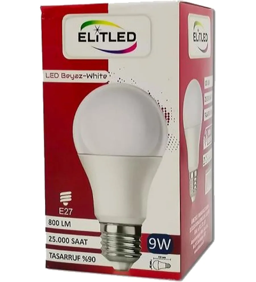 Elitled 9w Beyaz Led Ampul