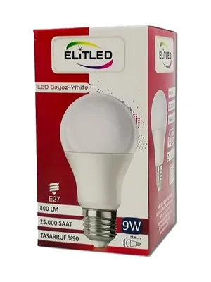 Elitled 9w Beyaz Led Ampul