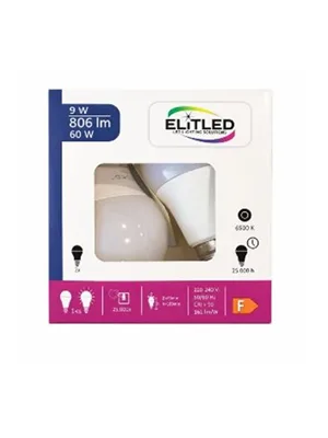 Elitled 9w 2 Li Avantaj Paket Led Ampul