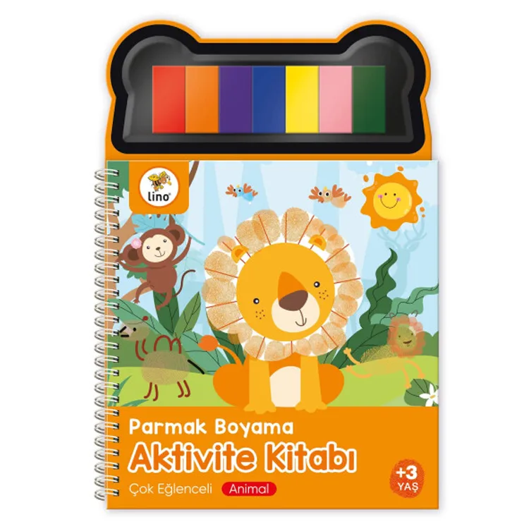 Lino Parmak Boyama Aktivite Kitabı Animal Lp-600