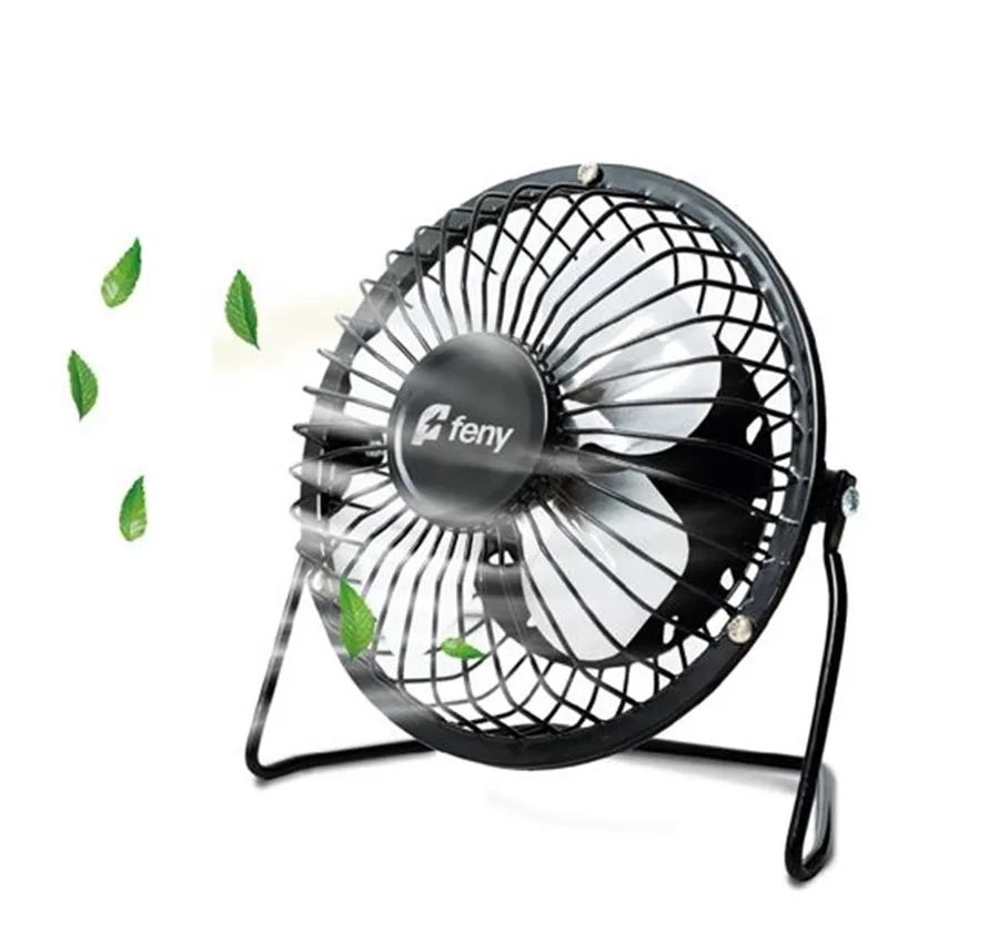 Feny Fn-f86 4" Mini Metal Masaüstü Fan Vantilatör Siyah