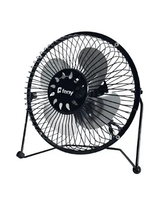 Feny Fn-f86 4" Mini Metal Masaüstü Fan Vantilatör Siyah