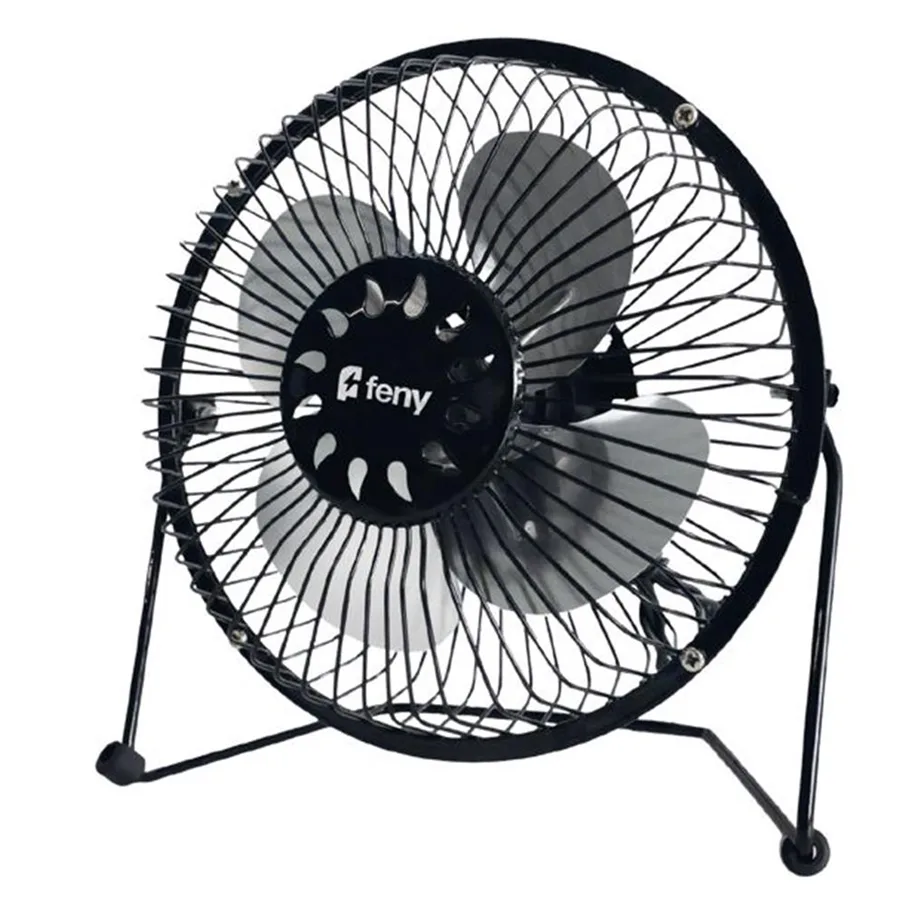 Feny Fn-f87 6" Mini Metal Masaüstü Fan Vantilatör Siyah