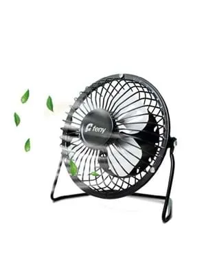Feny Fn-f87 6" Mini Metal Masaüstü Fan Vantilatör Siyah
