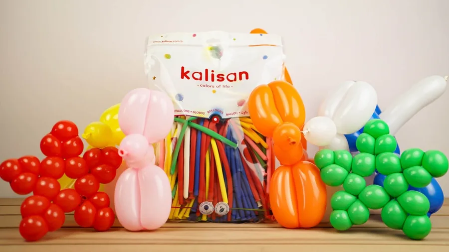 Kalisan Sosis Balon Karışık Renk 100"lü