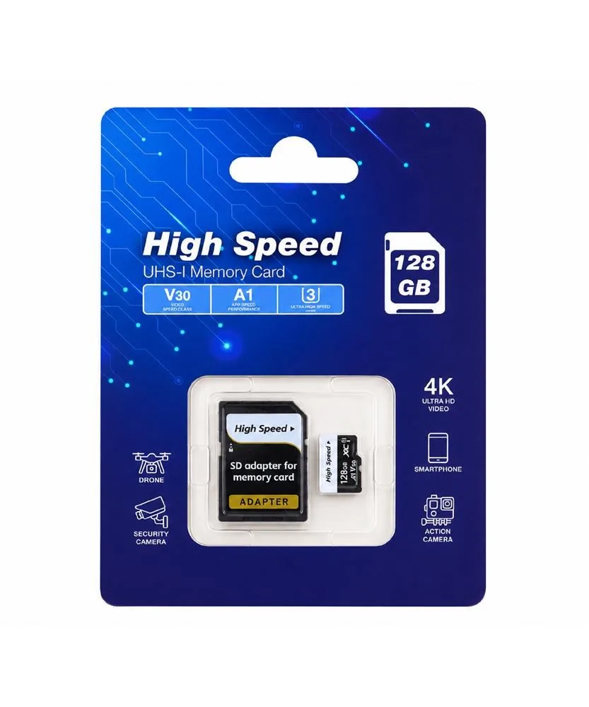 Elba High Speed A1 V30 U3 128 Gb Micro Sd Class 10 Hafıza Kartı
