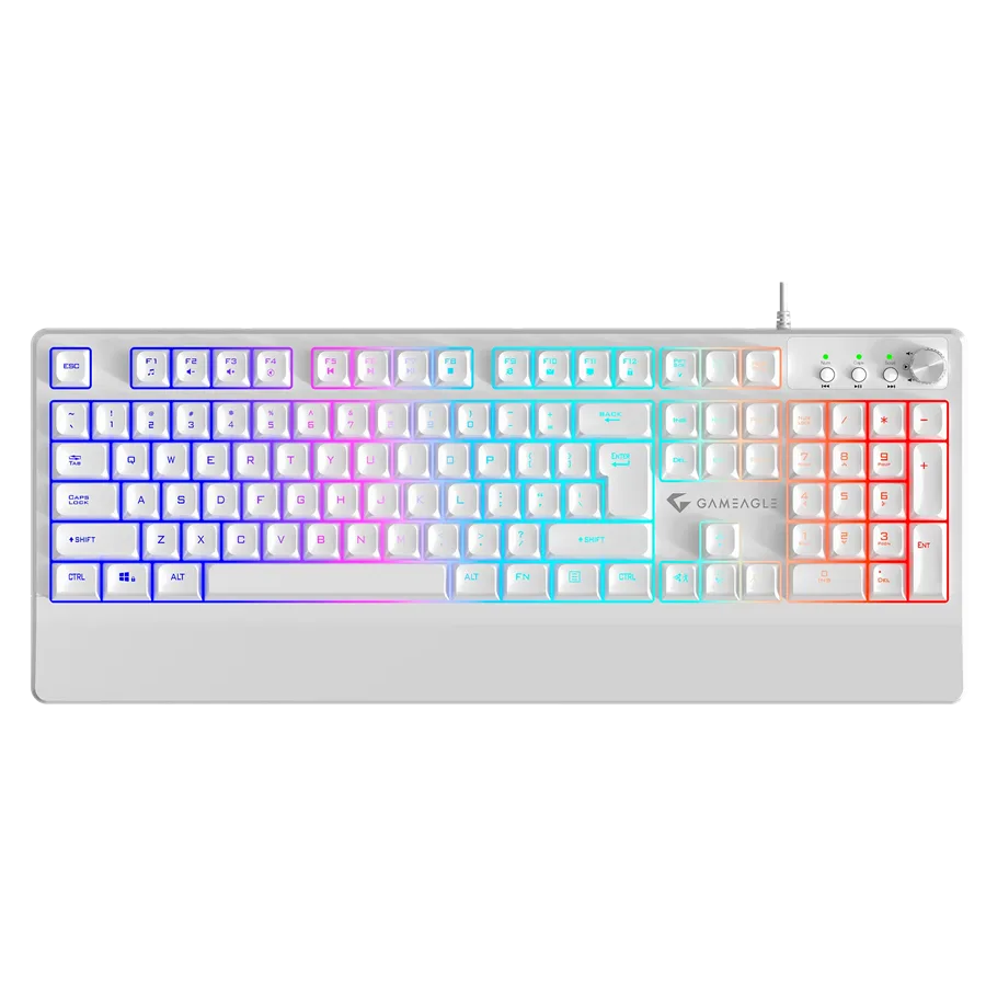 Gameagle Ge2008 Frost Blade Rgb Işıklı Beyaz Gaming Oyuncu Klavyesi