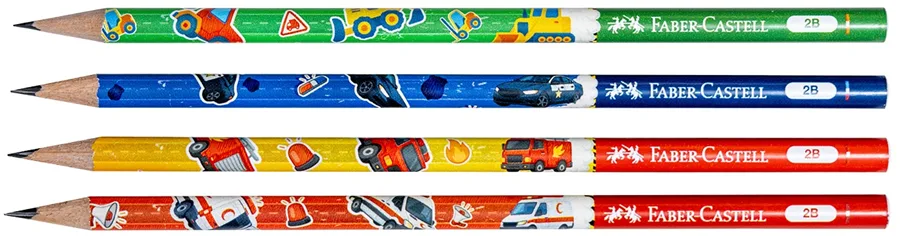 Faber Castell Desenli Cıty Squad 2b Kurşun Kalem 524400089
