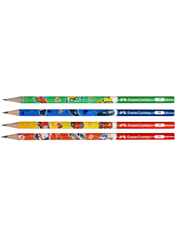 Faber Castell Desenli Cıty Squad 2b Kurşun Kalem 524400089