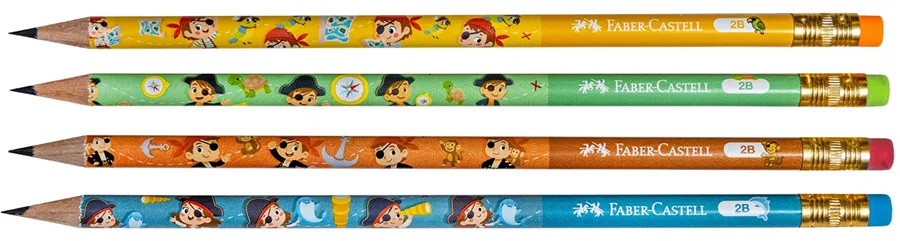 Faber Castell Desenli Pırates 2b Kurşun Kalem 5244000088