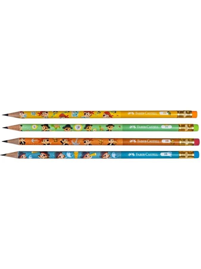 Faber Castell Desenli Pırates 2b Kurşun Kalem 5244000088