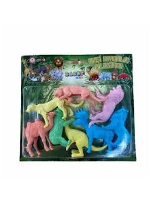 Elif Plastik Hayvan Seti 8"li Bakbi-105