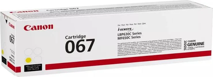 Canon Crg-067 Y Orijinal Toner Yellow Mf65x