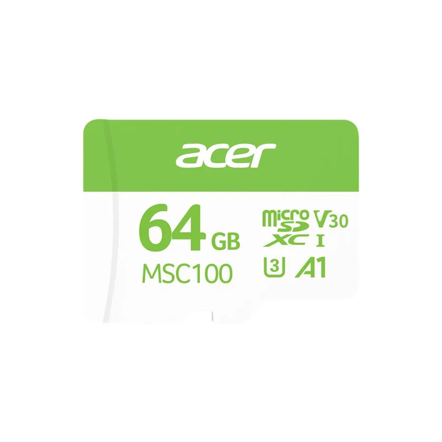 Acer Msc100 64gb U3 V30 A1 Microsd Hafıza Kartı