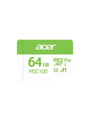 Acer Msc100 64gb U3 V30 A1 Microsd Hafıza Kartı