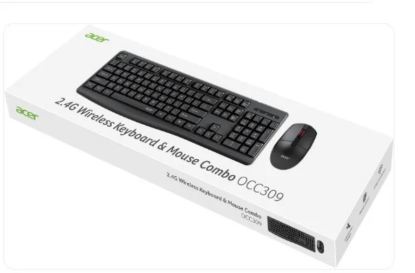 Acer Occ309 2.4g Combo Bk Kablosuz Klavye Mouse Set