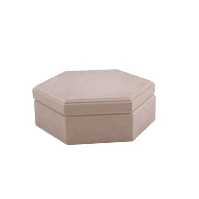 Aka Ahşap 17.5x17.5x7 Altıgen Kutu Kt23