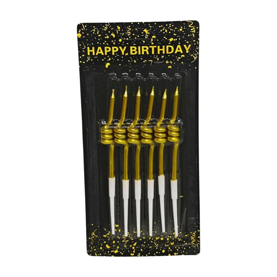 Nedi 11 Cm Burgulu Mum 6 "lı Altın 7163g