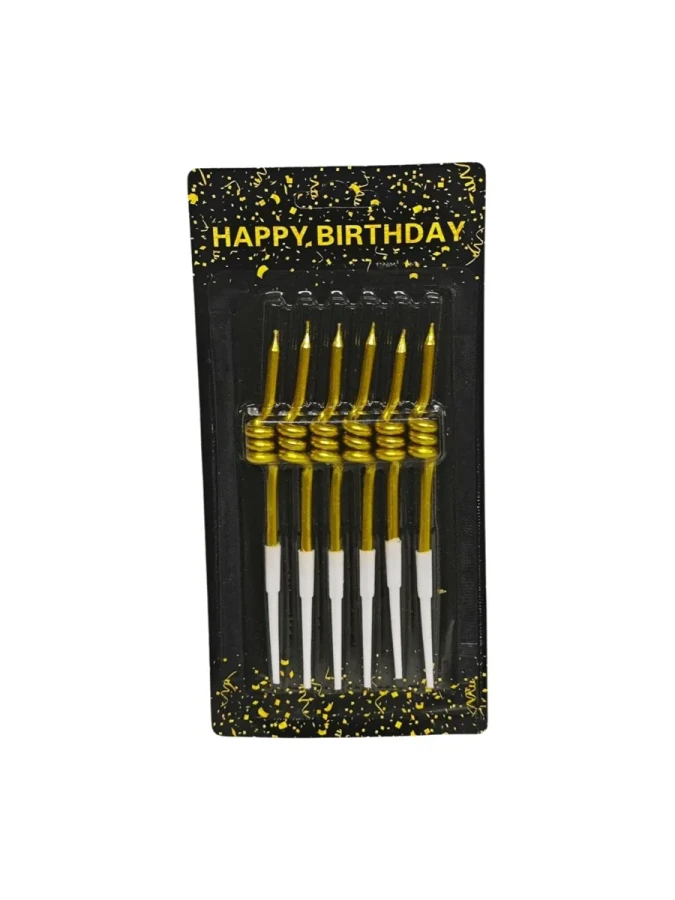 Nedi 11 Cm Burgulu Mum 6 "lı Altın 7163g
